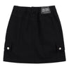 NEUTRAL SOCIETY MULTI POCKETS MINI SKIRT-BLACK