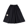A[S]USL MULTI POCKETS SKIRT-BLACK
