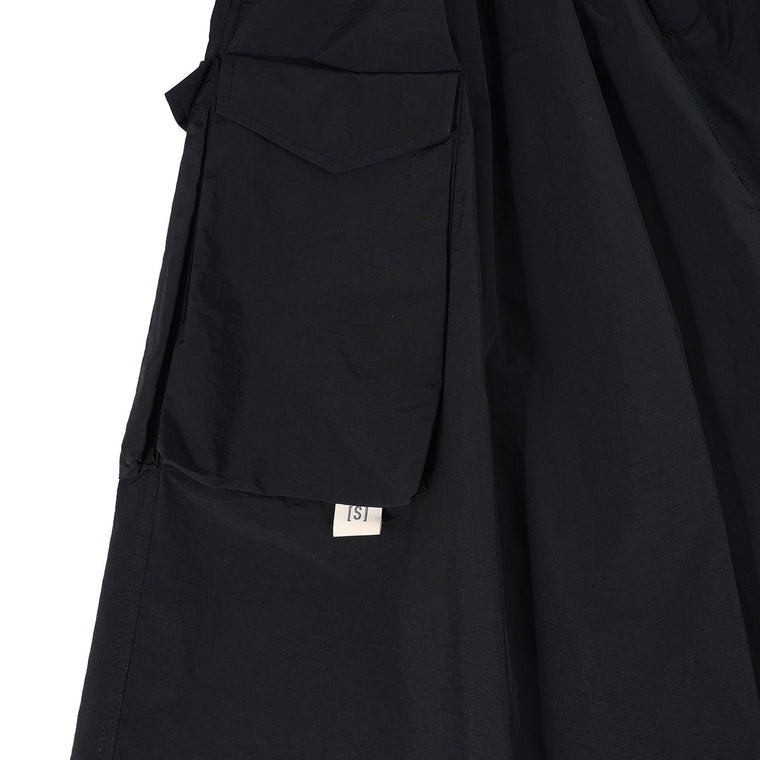 A[S]USL MULTI POCKETS SKIRT-BLACK