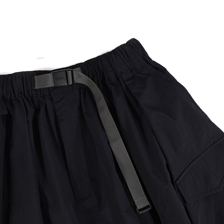 A[S]USL MULTI POCKETS SKIRT-BLACK