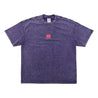 2ND CLOSET "McRECEIPT" ACID WASHED T-SHIRT-WASHED PURPLE