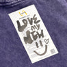 2ND CLOSET "McRECEIPT" ACID WASHED T-SHIRT-WASHED PURPLE