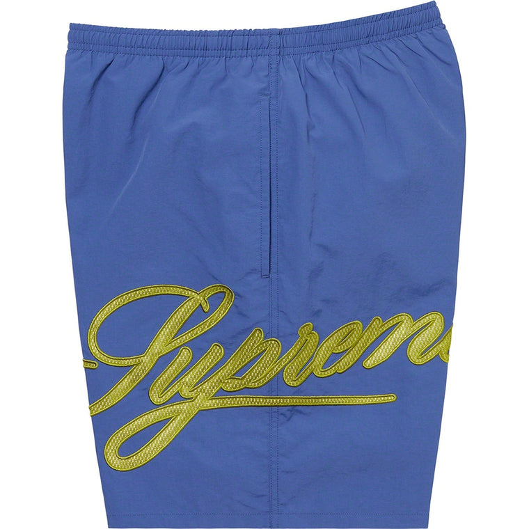 SUPREME MESH SCRIPT WATER SHORT-NAVY
