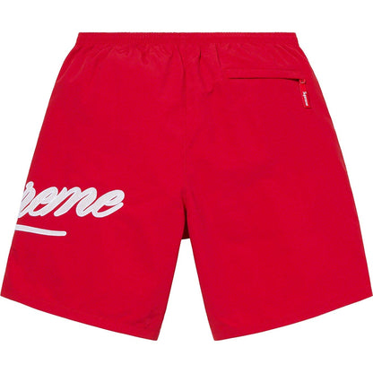 SUPREME MESH SCRIPT WATER SHORT-RED