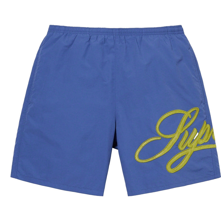 SUPREME MESH SCRIPT WATER SHORT-NAVY