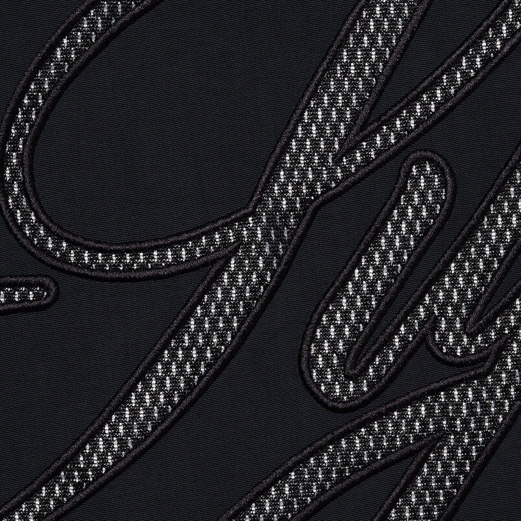 SUPREME MESH SCRIPT WATER SHORT-BLACK