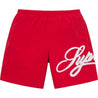 SUPREME MESH SCRIPT WATER SHORT-RED