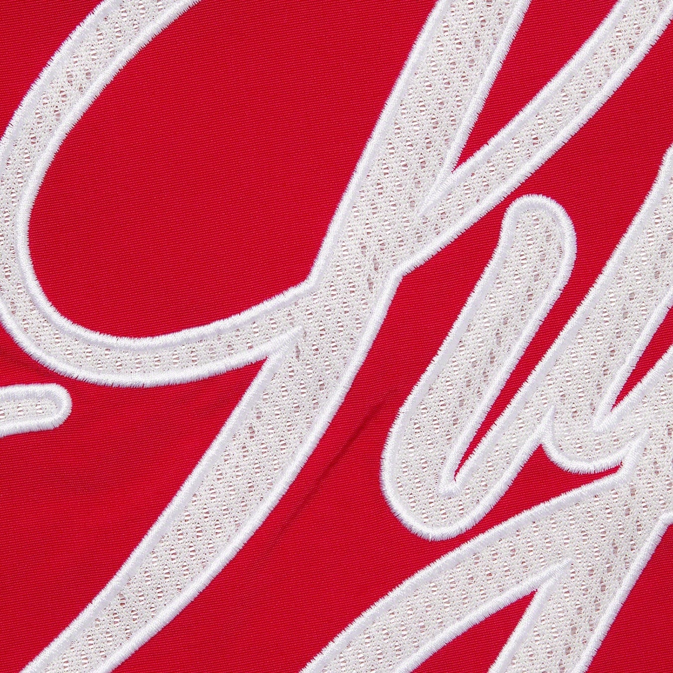 SUPREME MESH SCRIPT WATER SHORT-RED