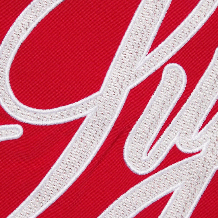 SUPREME MESH SCRIPT WATER SHORT-RED