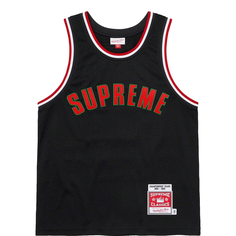 SUPREME MITCHELL&NESS BASKETBAL JERSEY-BLACK