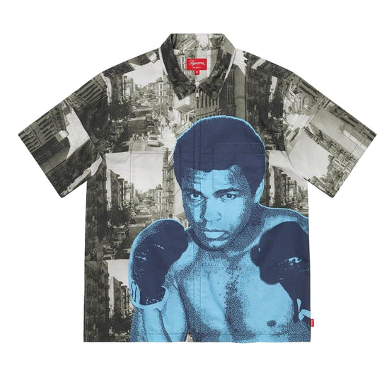 SUPREME MUHAMMED ALI ZIPUP SS SHIRT-BLACK