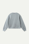 ESPRIT MULTICOLOUR EMBROIDERED LOGO CREW NECK SWEATSHIRT-HEATHER GREY