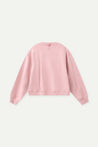 ESPRIT MULTICOLOUR EMBROIDERED LOGO CREW NECK SWEATSHIRT-PINK