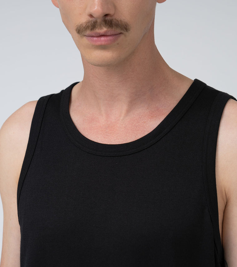 Nanamica NANAMICA LOOPWHEEL COOLMAX JERSEY TANK-WHITE