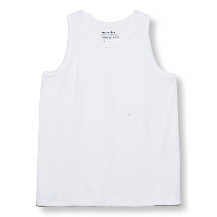 Nanamica NANAMICA LOOPWHEEL COOLMAX JERSEY TANK-WHITE