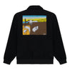 RIPNDIP NERMALI WOOL VARSITY  JACKET-BLACK