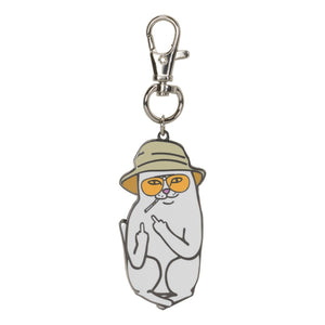 RIPNDIP NERMAL S THOMPSON KEYCHAIN-SILVER