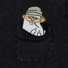 RIPNDIP NERMAL S THOMPSON POCKET TEE-BLACK MINERAL WASH