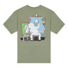RIPNDIP NERMAN ROCKWELL TEE-DUSTY OLIVE