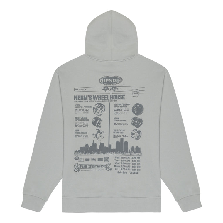 RIPNDIP NERM ON WHEELS HOODIE-GREY