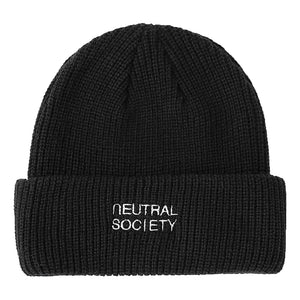 NEUTRAL SOCIETY NEUTRAL SOCIETY BEANIE-BLACK