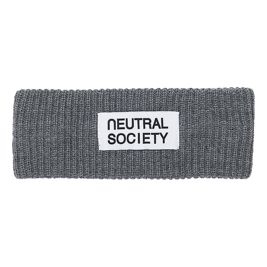 NEUTRAL SOCIETY NEUTRAL SOCIETY KNIITED HEAD BAND-GREY