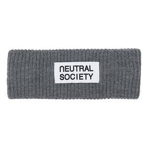 NEUTRAL SOCIETY NEUTRAL SOCIETY KNIITED HEAD BAND-GREY