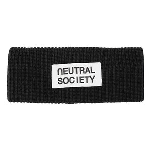 NEUTRAL SOCIETY NEUTRAL SOCIETY KNIITED HEAD BAND-BLACK