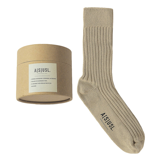 A[S]USL NEW SIGNATURE SOCKS-BEIGE
