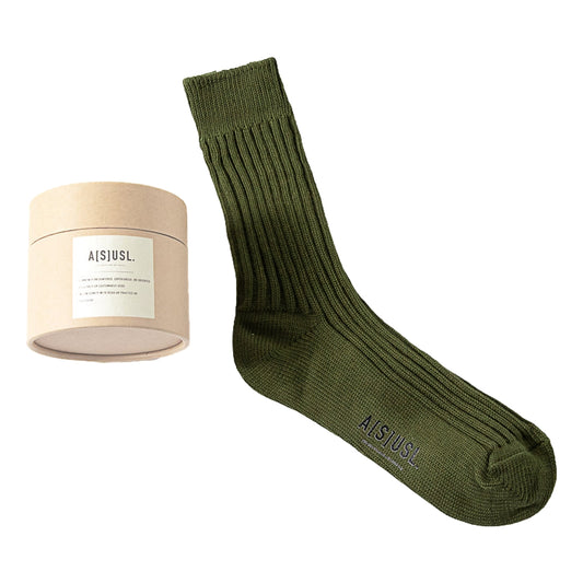A[S]USL NEW SIGNATURE SOCKS-OLIVE