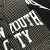 2ND CLOSET "NEW YOUTH CITY" RE-WORKED SHIRT COLLAR T-SHIRT-BLACK