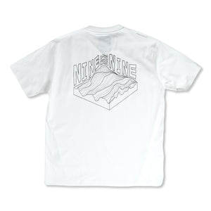 NINE POINT NINE NINEPOINTNINE MOUNTAIN S/S TEE-WHITE