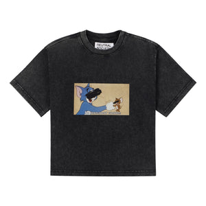 NEUTRAL SOCIETY NO ENEMIES TEE-WASHED BLACK