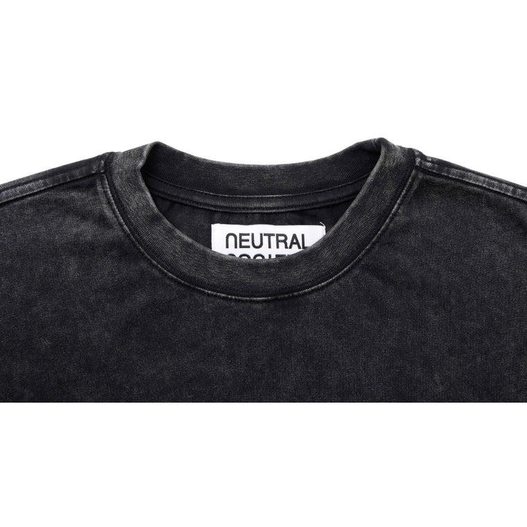 NEUTRAL SOCIETY NO ENEMIES TEE-WASHED BLACK