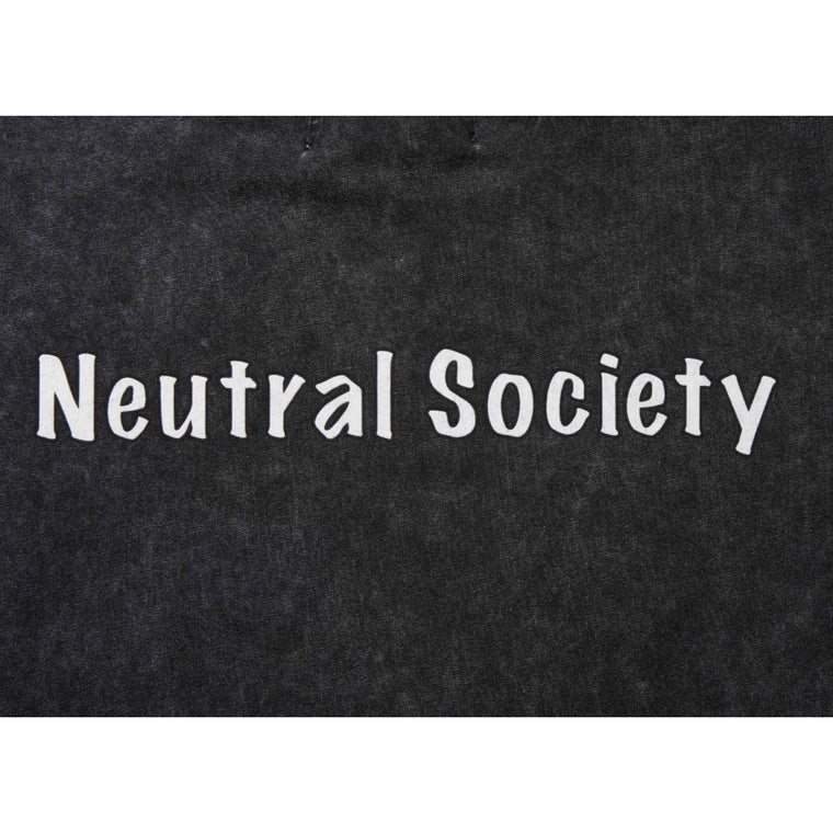 NEUTRAL SOCIETY NO ENEMIES TEE-WASHED BLACK