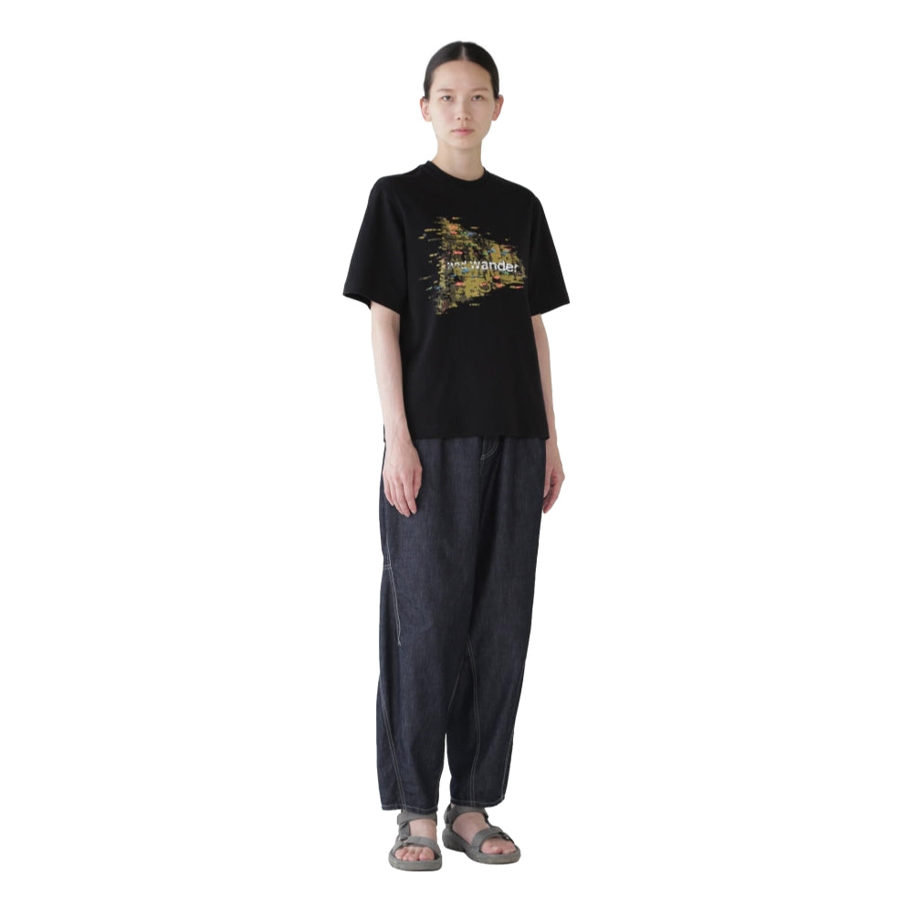 AND WANDER NOIZY LOGO PRINTED T-BLACK