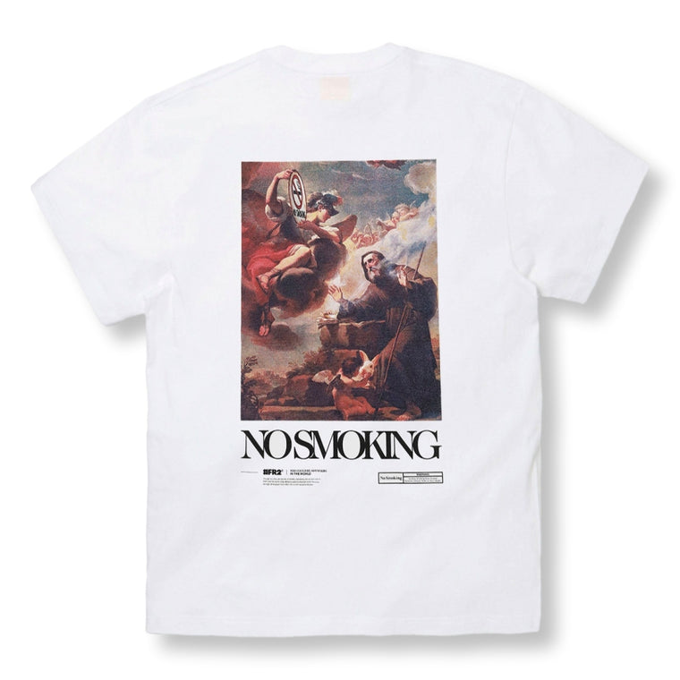 #FR2 NO SMOKING ART T-SHIRT-WHITE