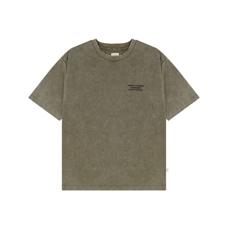 A[S]USL NOTHING PERMANENT TEE-OLIVE