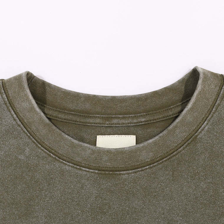 A[S]USL NOTHING PERMANENT TEE-OLIVE