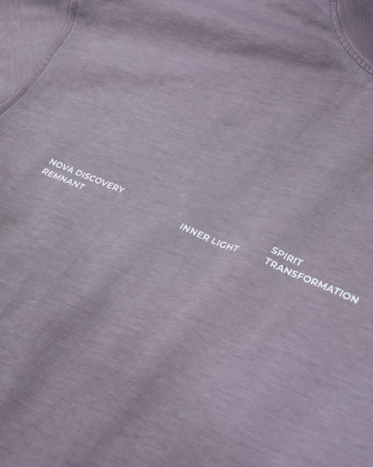 NINE POINT NINE "NOVA DISCOVERY" S/S TEE-WASHED PURPLE
