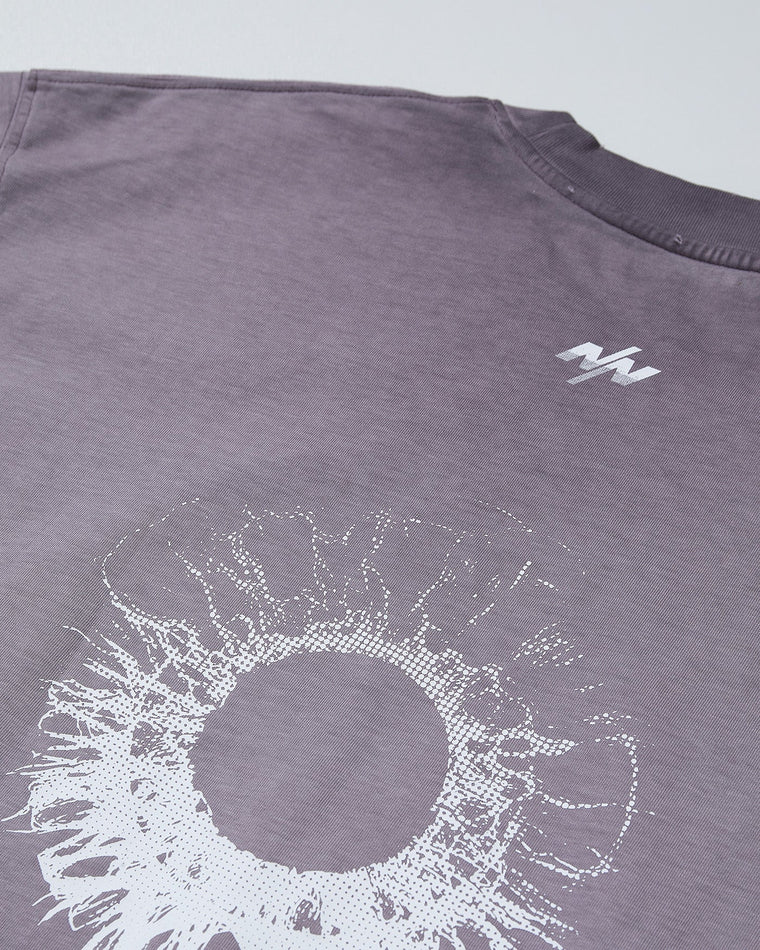 NINE POINT NINE "NOVA DISCOVERY" S/S TEE-WASHED PURPLE