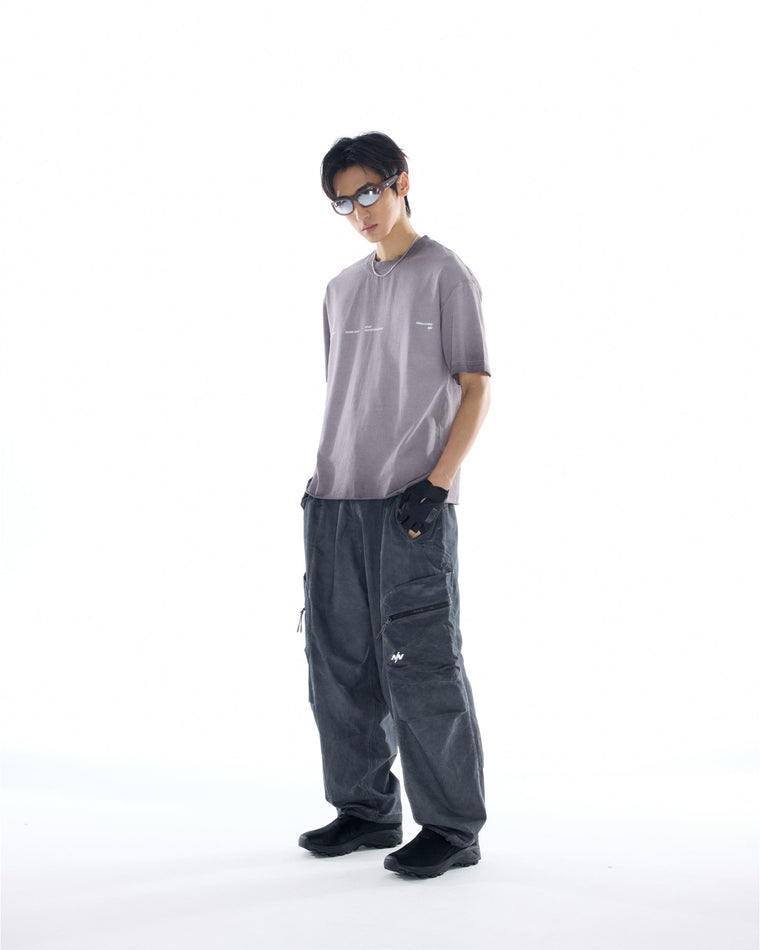 NINE POINT NINE "NOVA DISCOVERY" S/S TEE-WASHED GREY