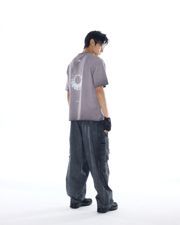 NINE POINT NINE "NOVA DISCOVERY" S/S TEE-WASHED BLACK