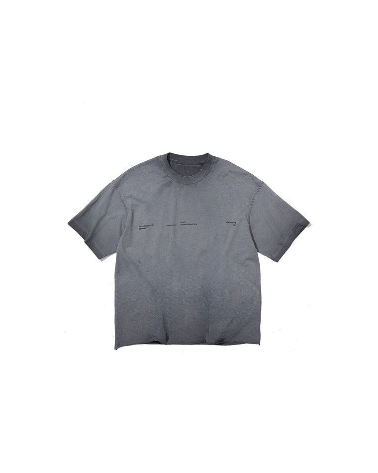 NINE POINT NINE "NOVA DISCOVERY" S/S TEE-WASHED GREY