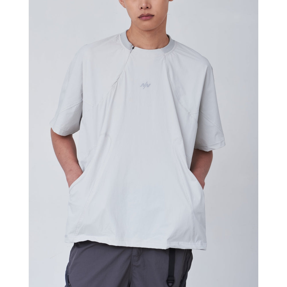 NINE POINT NINE NOVA TECH S/S TEE-LIGHT GREY
