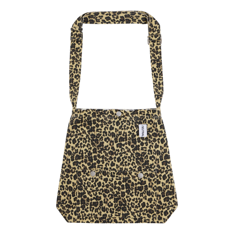 NEUTRAL SOCIETY NS LOGO 2 WAYS TOTE BAG-LEOPARD