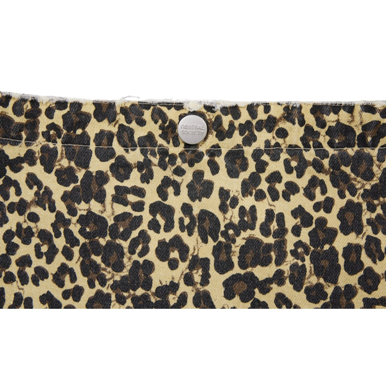 NEUTRAL SOCIETY NS LOGO 2 WAYS TOTE BAG-LEOPARD