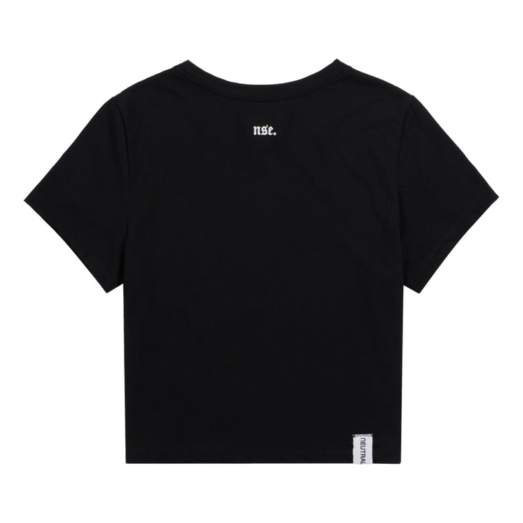 NEUTRAL SOCIETY NS LOGO CROPPED TOP-BLACK