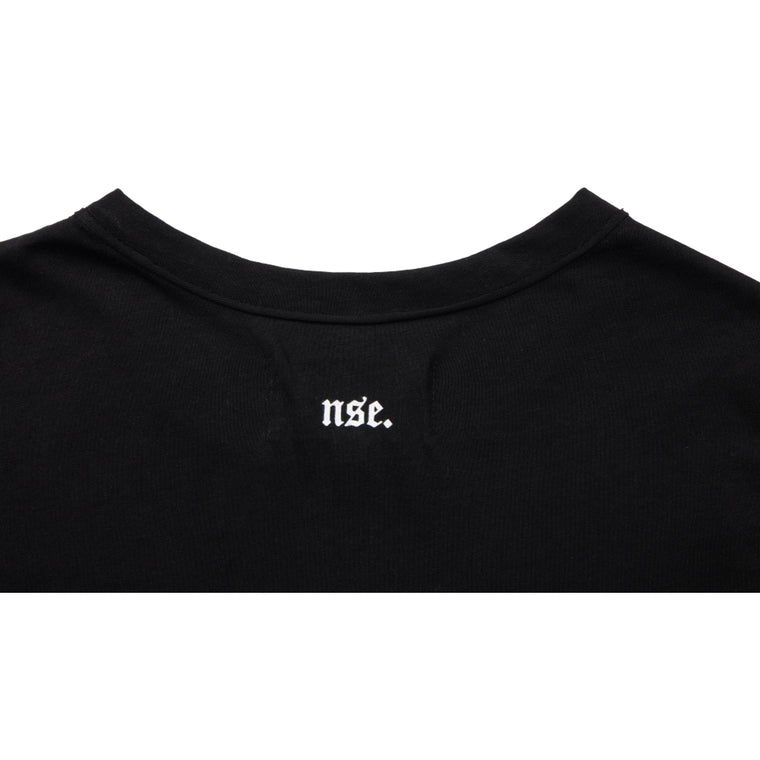 NEUTRAL SOCIETY NS LOGO CROPPED TOP-BLACK