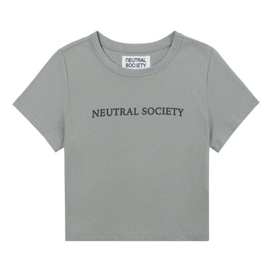 NEUTRAL SOCIETY NS LOGO CROPPED TOP-GREY